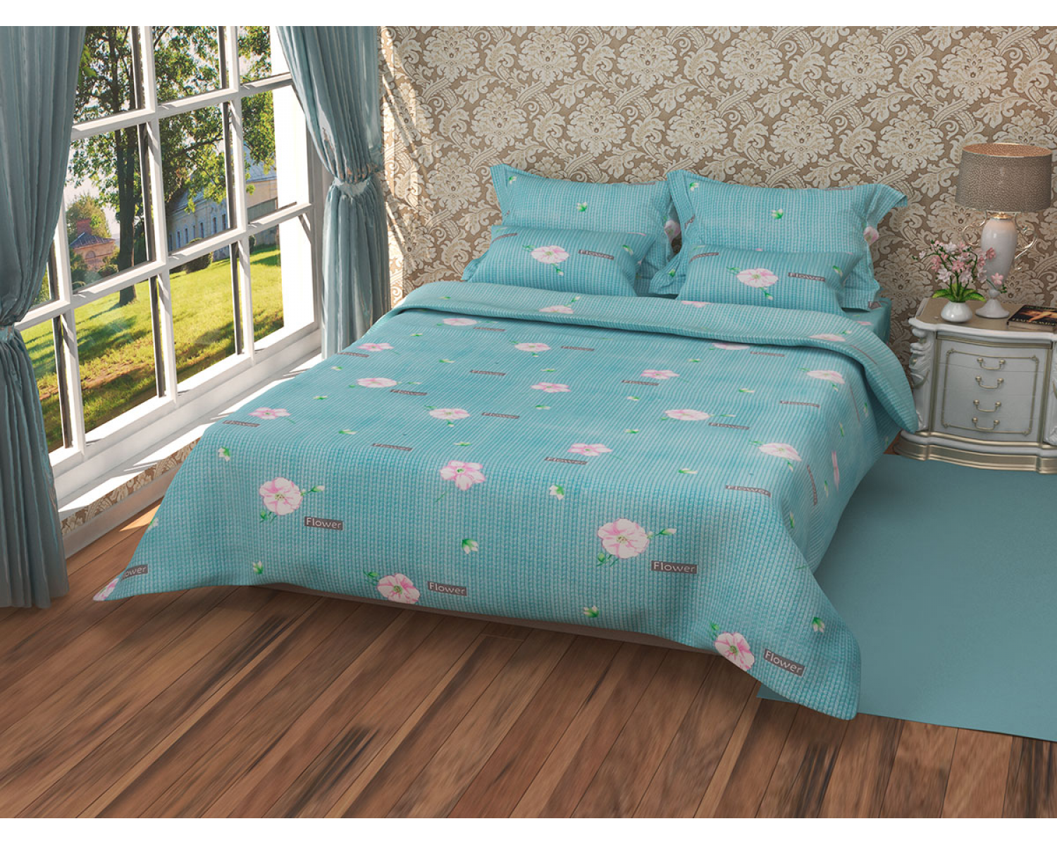 Постільна білизна Лелека-831 Leleka-Textile двоспальний кольоровий (1455/3766)