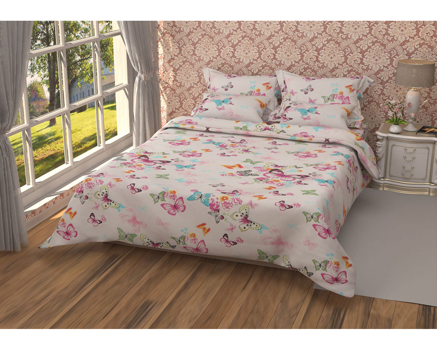 Постільна білизна Лелека-867 Leleka-Textile полуторний кольоровий (1688/5053)