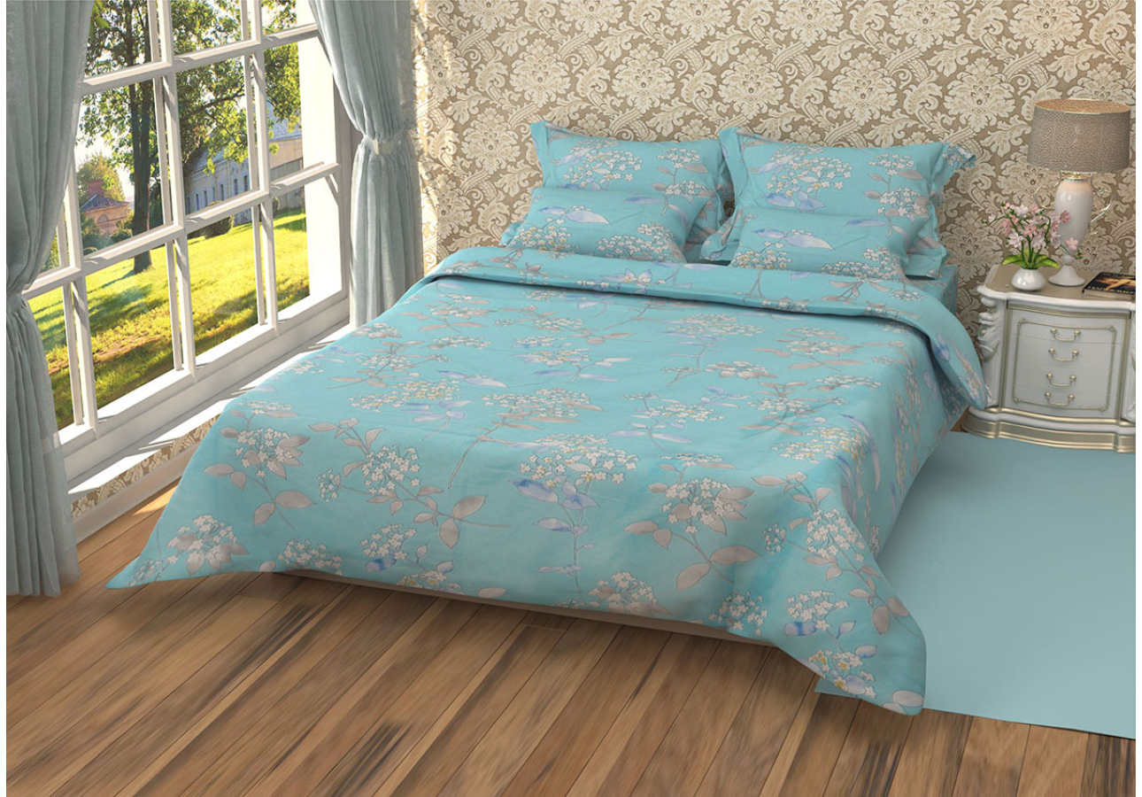 Постільна білизна Лелека-870 Leleka-Textile двоспальний Євро кольоровий (1653/4836)