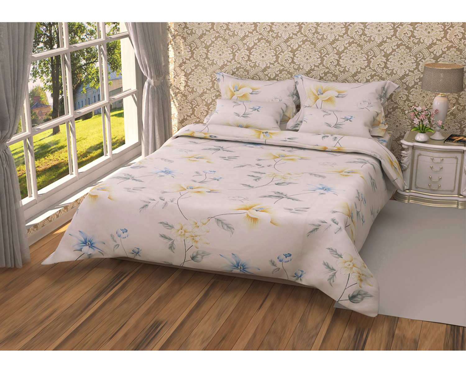 Постільна білизна Лелека-874 Leleka-Textile двоспальний кольоровий (1657/4849)