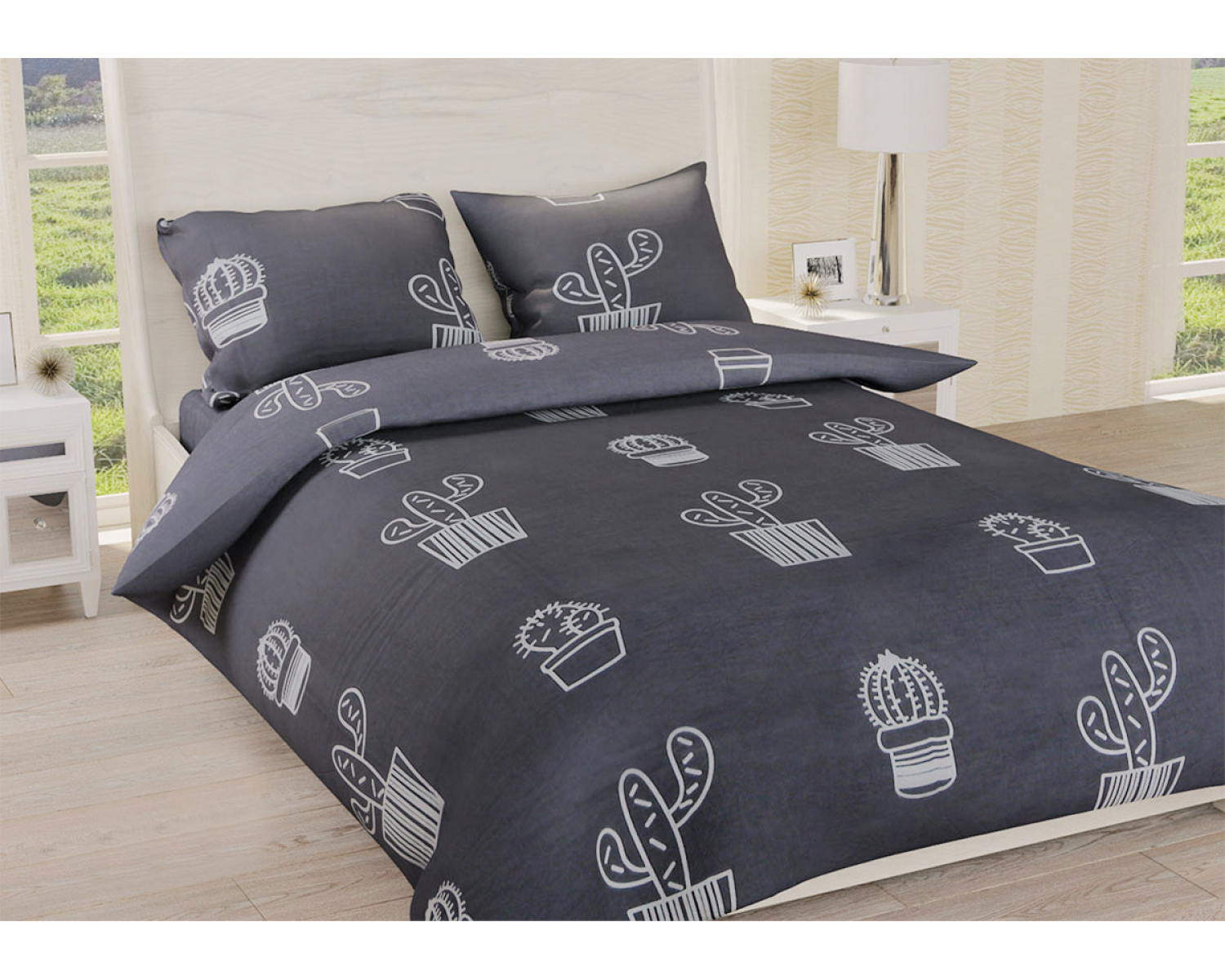 Постільна білизна Ранфорс Органік Р 415 Leleka-Textile сімейний кольоровий (1357/3003)
