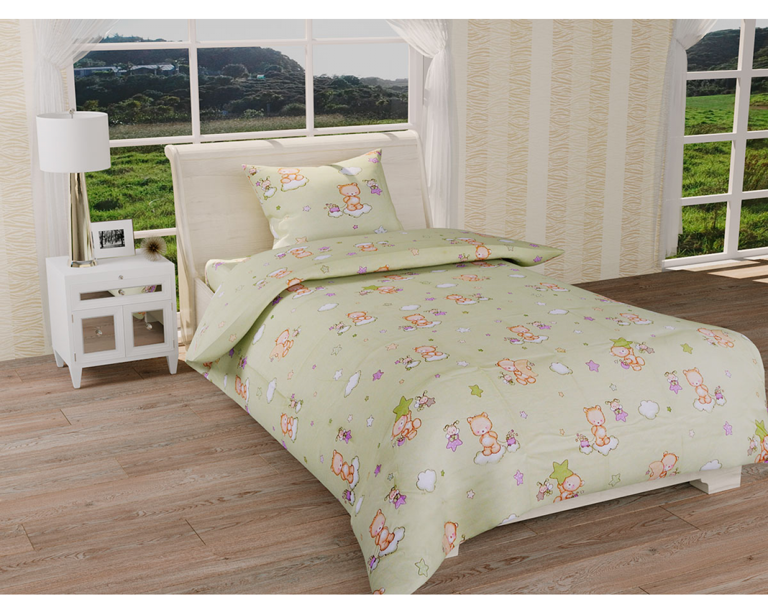 Простирадло Ранфорс БД02 Leleka-Textile 150х220 кольоровий (1303/2799)