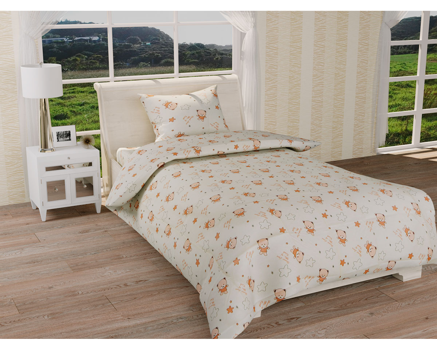 Простирадло Ранфорс БД62 Leleka-Textile 150х220 кольоровий (1305/2803)